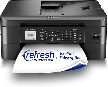 Brother MFC-J1010DW Wireless Color Inkjet All-in-One Printer with Mobile Device and Duplex Printing, Refresh Subscription and Amazon Dash Replenishment Ready